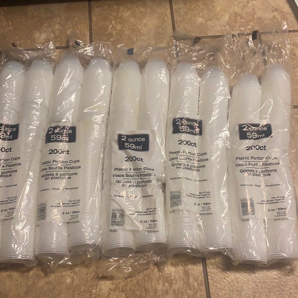 Plastic Portion Cups Restaurant Condiments Samples